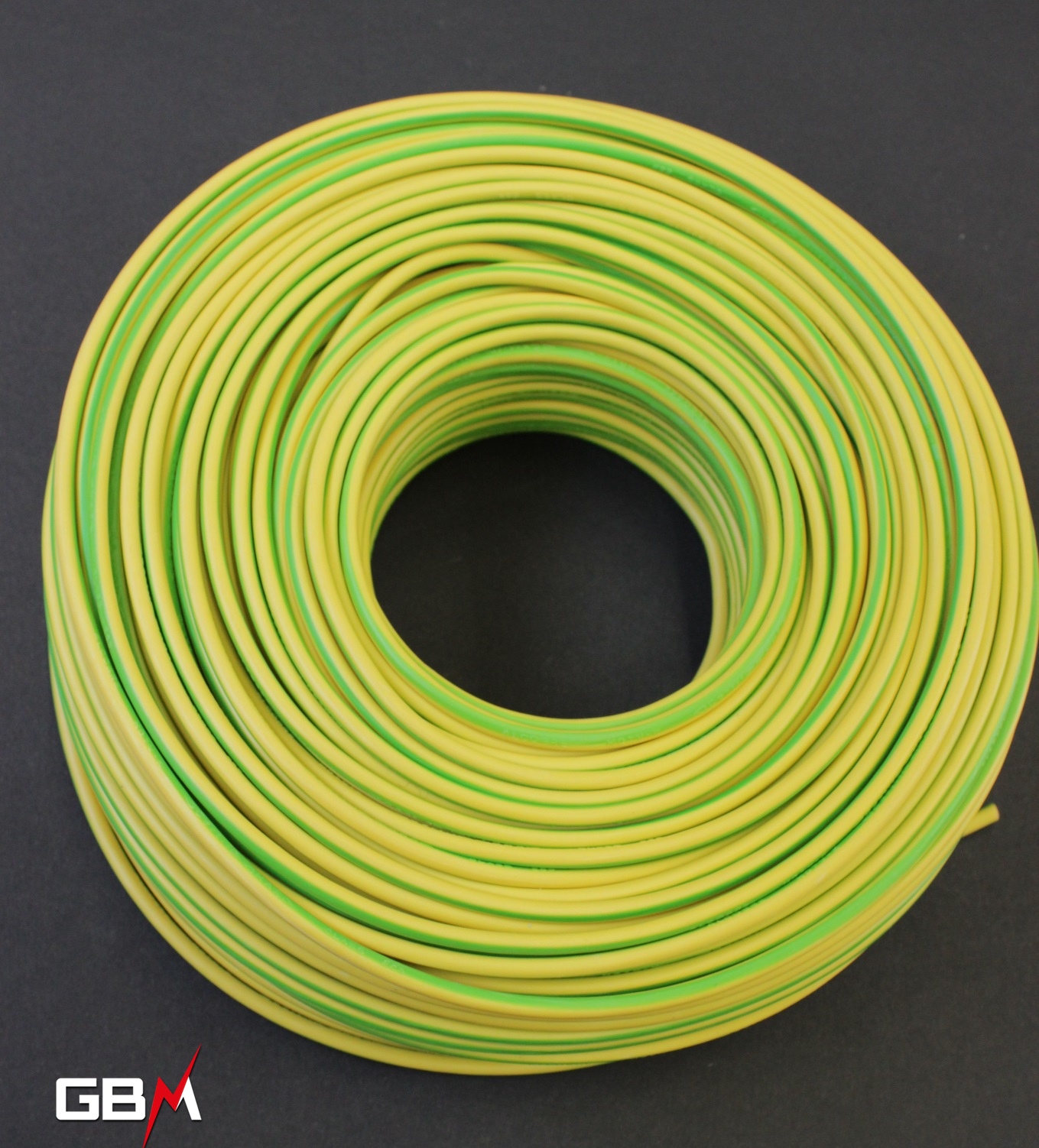 Fil H07 V-K (Souple) 16 mm² - Coupe au mètre - Vert/Jaune - Réf :  HO7-VK16v/j