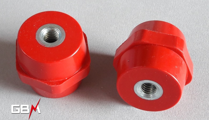 Isolateurs basse tension M10 hauteur 40mm