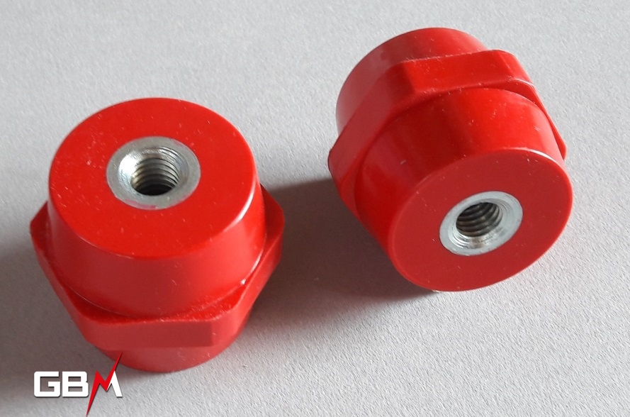 Isolateurs basse tension M10 hauteur 40mm