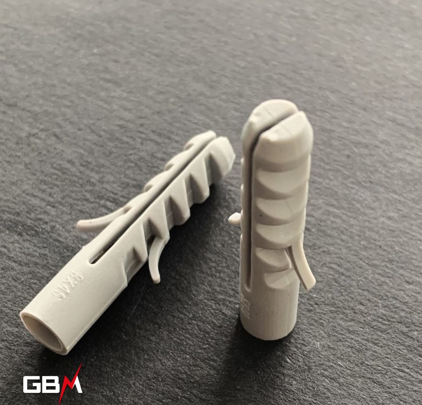 Chevilles Plastique à Expansion Avec Crampon - Lot De 200, Diamètre 5mm, Longueur 22mm, Neuf