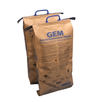 Le GEM est un matériau idéal à utiliser dans les zones de faible conductivité, telles que les sols rocheux,